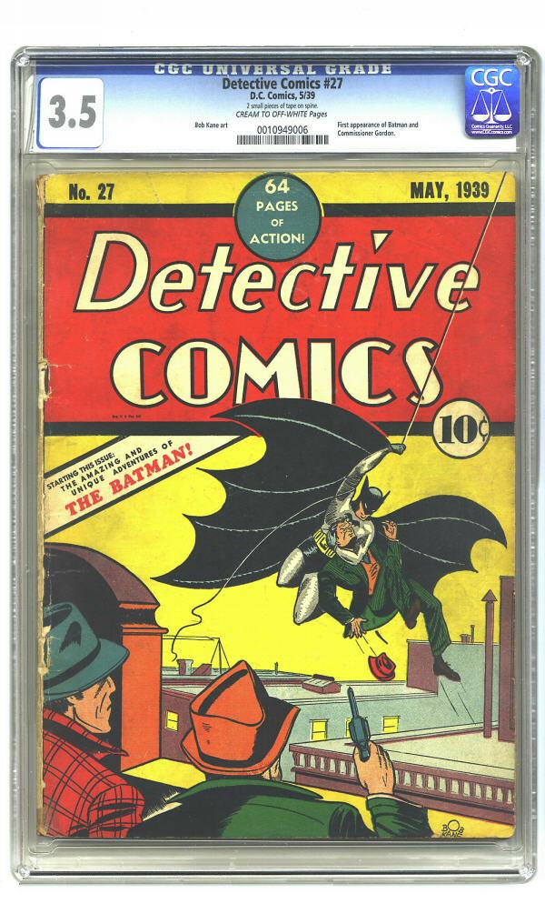 Detective Comics #27 Replica Comic Book Cover Batman 2 inch x 3 inch Magnet 